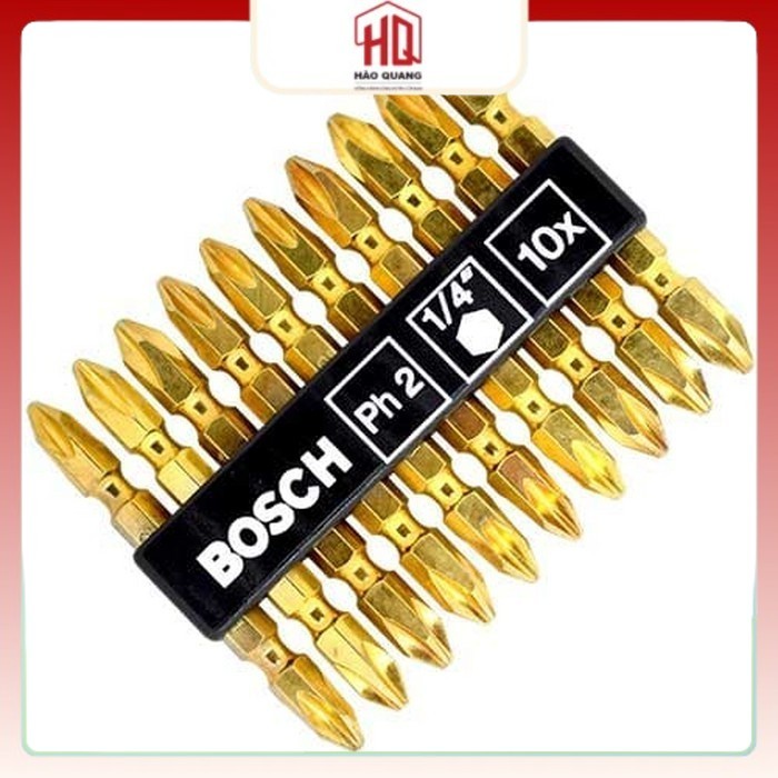 Đầu Bắn Vít Bake PH2 Dài 65mm – Mũi Vít Vàng Bosh Bền Bỉ Cao Cấp