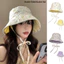 Mũ xô GAVESTO, Mũ chống nắng hai mặt mùa hè chống nắng, Thời trang đa năng in hoa Mũ ngư dân du lịch ngoài trời