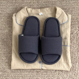 XIXITIAO Nam Nữ Đơn Giản Vách Ngăn Giày Gia Đình Thường Ngày Hút Mồ Hôi Dép Cotton Thời Trang