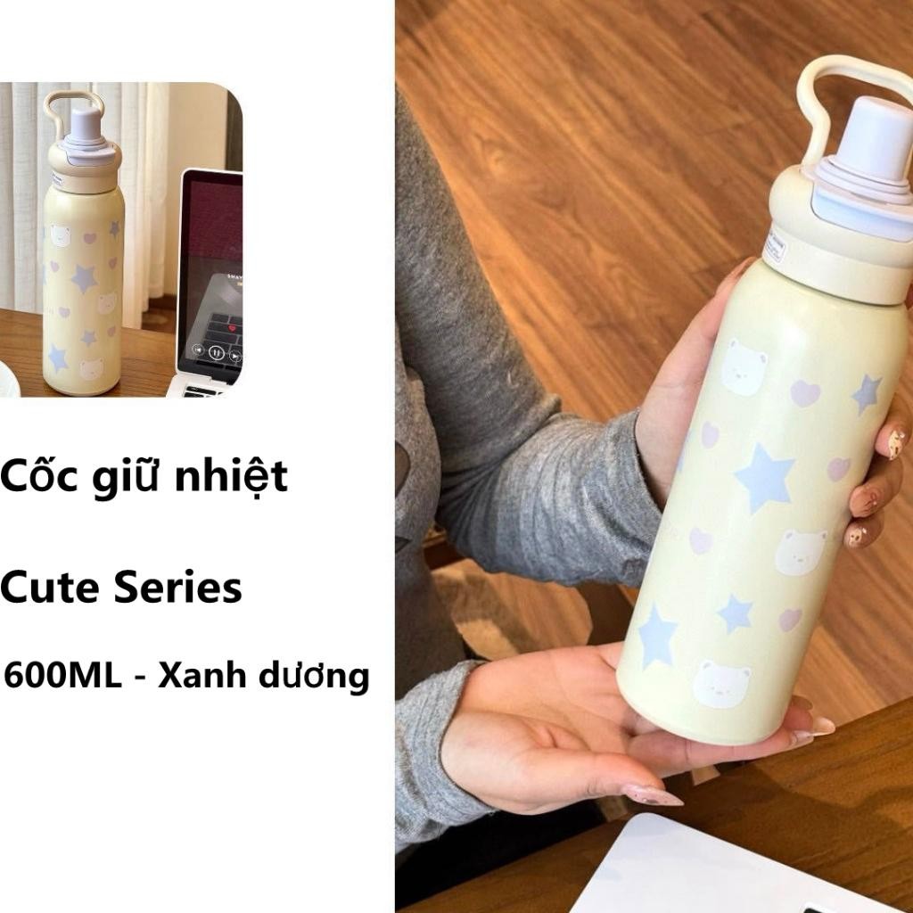 Bình Giữ Nhiệt HAPPY 620ml - Ly Inox 316