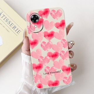 Ốp Lưng Cho OPPO A17k 4G CPH2471 / OPPO A17 CPH2477 Ốp Lưng Trái Tim Đáng Yêu Thỏ Mèo Hoạt Hình Silicon Mềm TPU Bảo Vệ