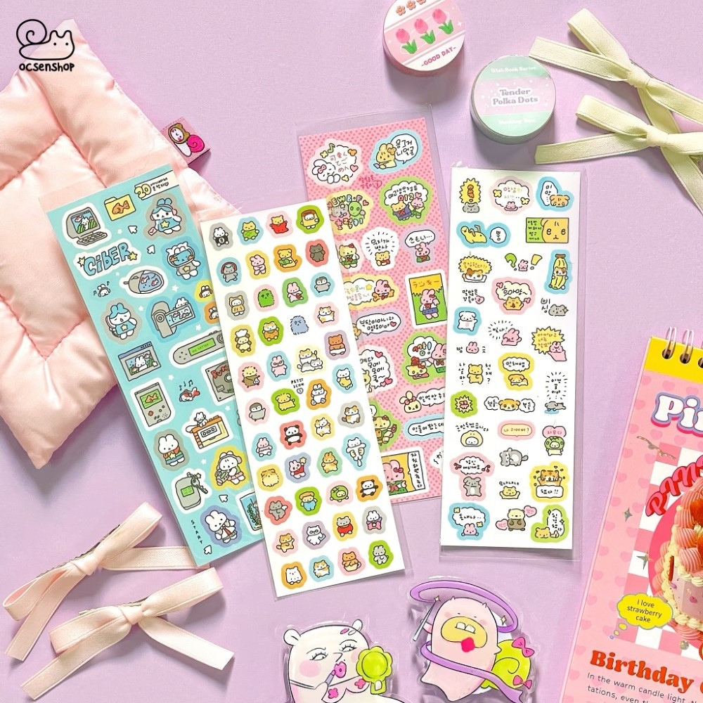Sticker Động vật Nhật (6x17,8cm)