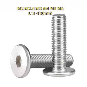 đầu lục giác dẹp mỏng phẳng Ốc vít inox 304 M2M2.5M3M4M5M6