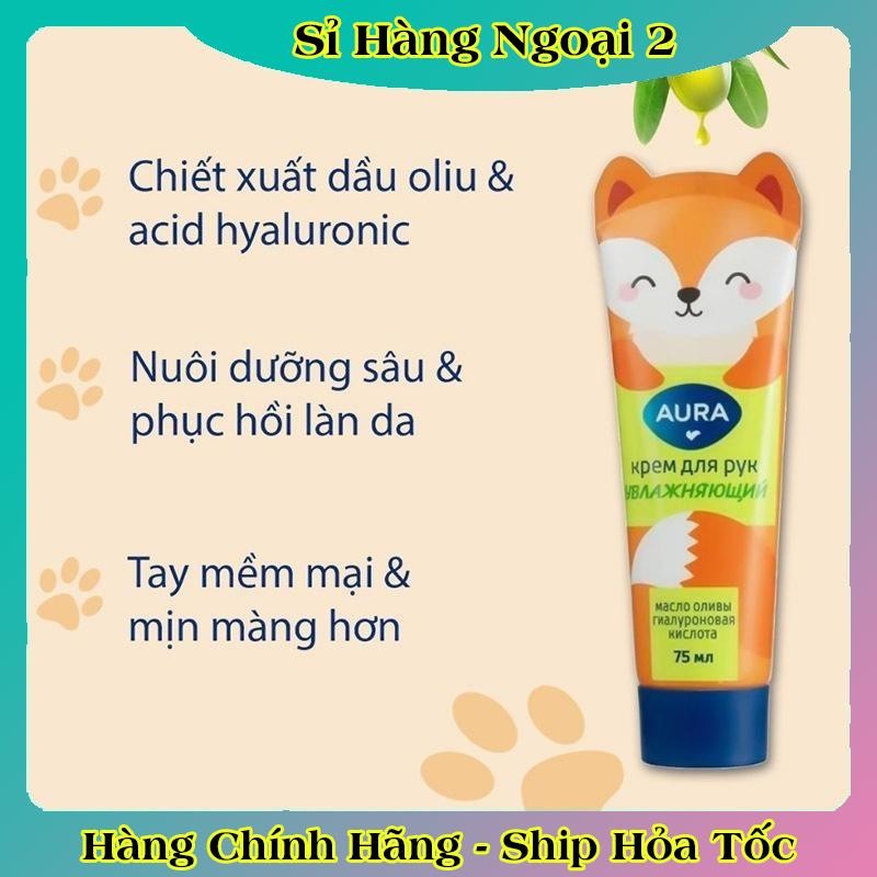 [MẪU MỚI] Kem dưỡng tay Aura 75ml dưỡng ẩm và chống lão hóa của Nga