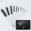 Bộ cọ làm sạch ống hút tóc mềm không gỉ Bộ lông Nylon Ống hút chai ống [BK]