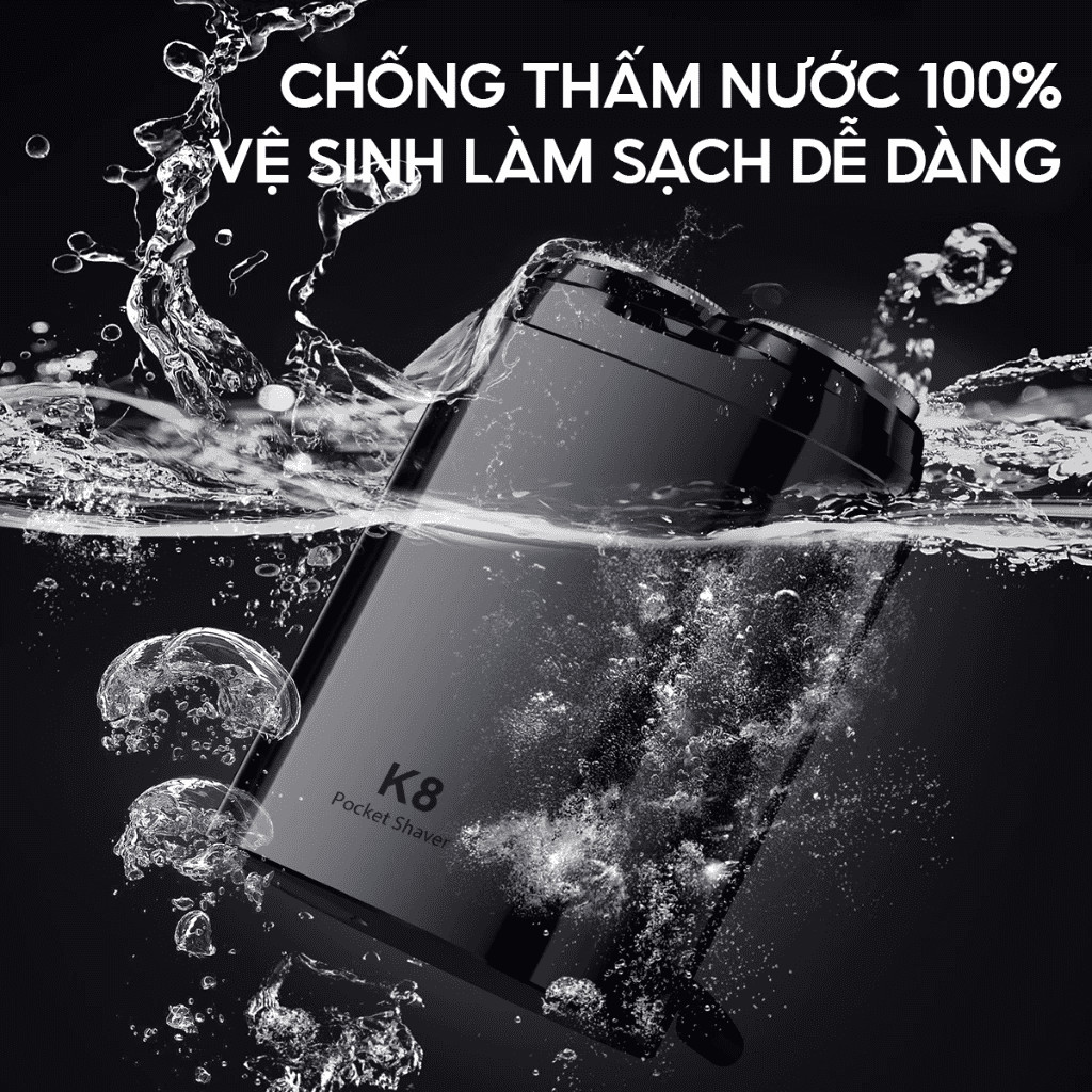 Ảnh Máy cạo râu điện cho nam giới Enchen K8 đầu cạo 2D chống nước - Bảo hành 3 tháng 3