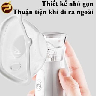 [TẶNG KHẨU TRANG CHỐNG TIA UV SPF 50+] Có PIN sạc - Máy Xông Mũi Họng Đa Năng 2in1 Cho Bé Và Người Lớn Cầm Tay