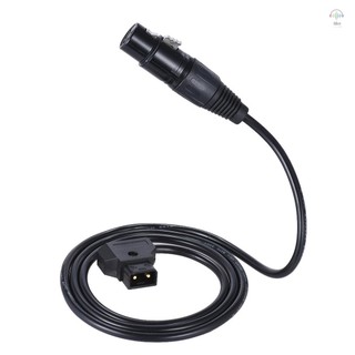 Andoer 100cm / 3.3ft D-Tap Nam Sang XLR 4 Chân Nữ Bộ Chuyển Đổi Nguồn Điện Dây Cáp Cho V-mount Pin Tấm Máy Quay Màn Hình