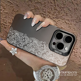 ibumpers Ốp Điện Thoại iPhone Họa Tiết Mandala Bohemian Tinh Tế Cho IPhone 16 15 14 12 13 11 Pro Max Ốp Lưng IMD Cứng Và Nhẵn