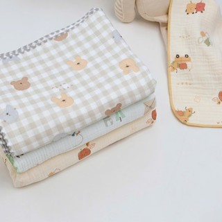 M&B Khăn xô muslin 4 lớp cao cấp mềm mại, thấm hút tốt dành cho bé trai bé gái kích thước 25x28cm và 75x100cm