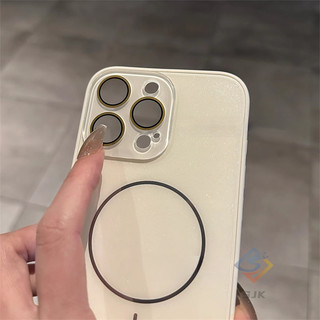 Ốp Cứng Từ Tính Lấp Lánh Cho iPhone 16 Pro Max 15 14 13 12 11 Pro Max & 15 / 16Plus Có Nắp Ống Kính Máy Ảnh Mặt Sau Cứng Chống Sốc Chống Phai Màu