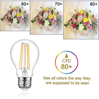 Bóng Đèn LED Edison Xoắn Ốc Dây Tóc E27 Vít Lớn Trong Suốt / Nâu A60 Đèn 2W 4W 6W 8W 12W 16W