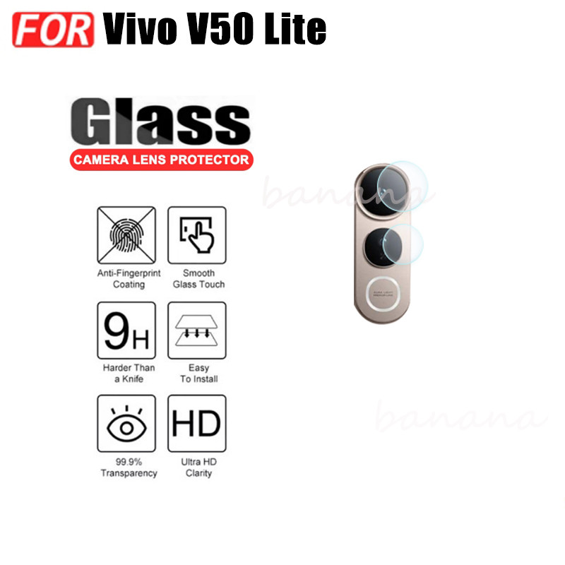 Phim kính cường lực 3 TRONG 1 Vivo V50 Lite 4G cho Vivo V50 Lite 5G V40 Lite Kính bảo vệ toàn màn hình + Phim ống kính máy ảnh + Phim mặt sau