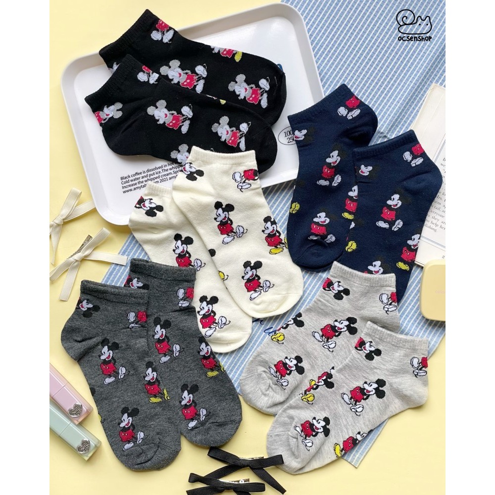 Tất ngắn cổ Mickey