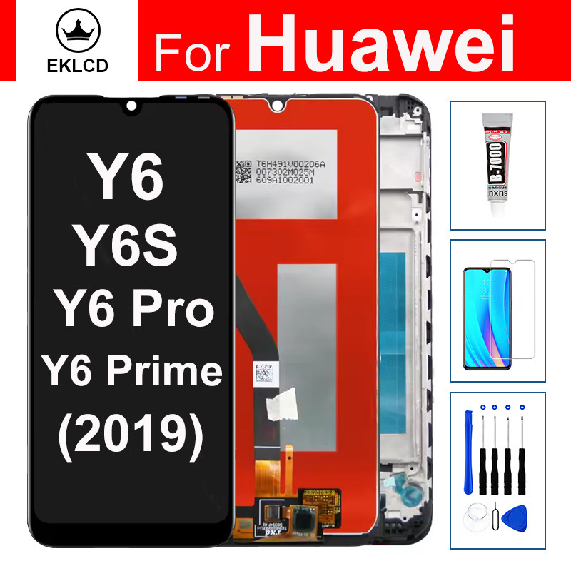 Custodia Con Sportello Per Huawei Y6 2019 (MRD-LX1) E Y6 Prime 2019 (MRD-L21) - Rosa Oro