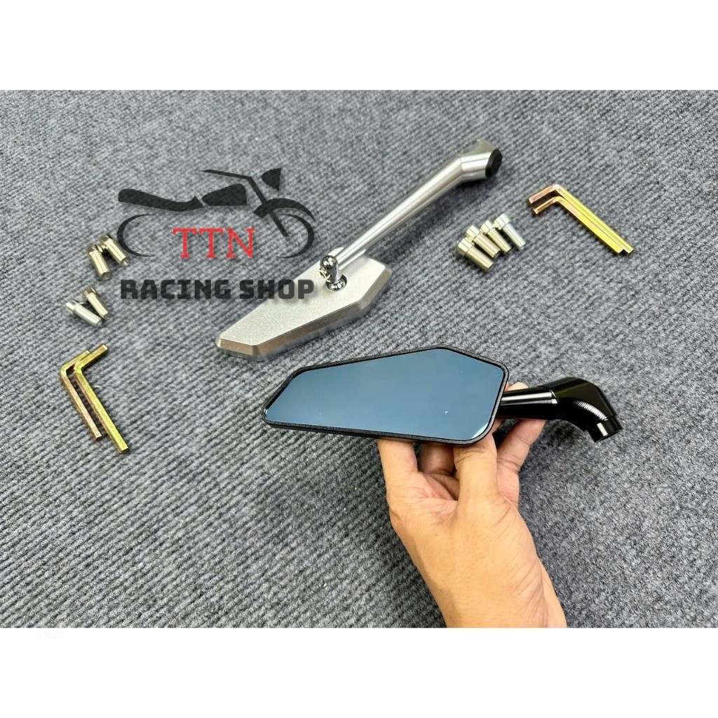 Gương kính Rizoma 744 chất liệu nhôm cnc CAO CẤP chân ngắn - chân dài ...