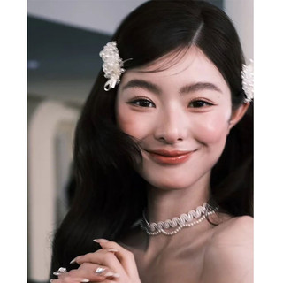 1 cặp kẹp tóc đầy hạt retro, thời trang và đa năng