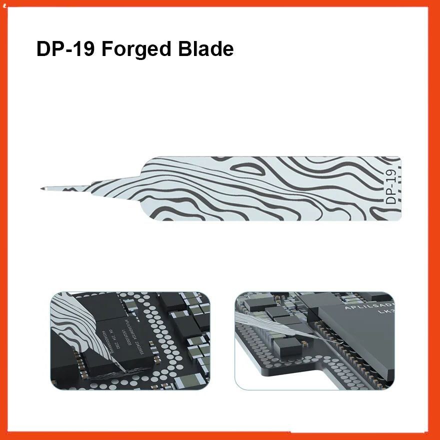 Bộ 5 lưỡi dao MIJING DP19 dùng để luồn khe, cậy CPU, IC khi sửa chữa điện thoại
