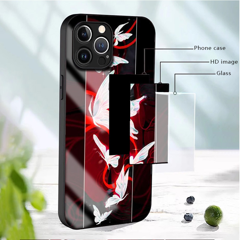 Heaven Official 's Blessing 02 Ốp Điện Thoại Kính Cho IPhone 16 15 14 13 12 11 Pro XR XS Max Plus Mini X XR 8 7 6s SE2 / 3 Cover