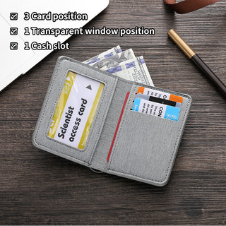 Ví Mini phong cách kinh doanh dành cho nam Ví đa năng đa chức năng Ví gấp đôi ngắn