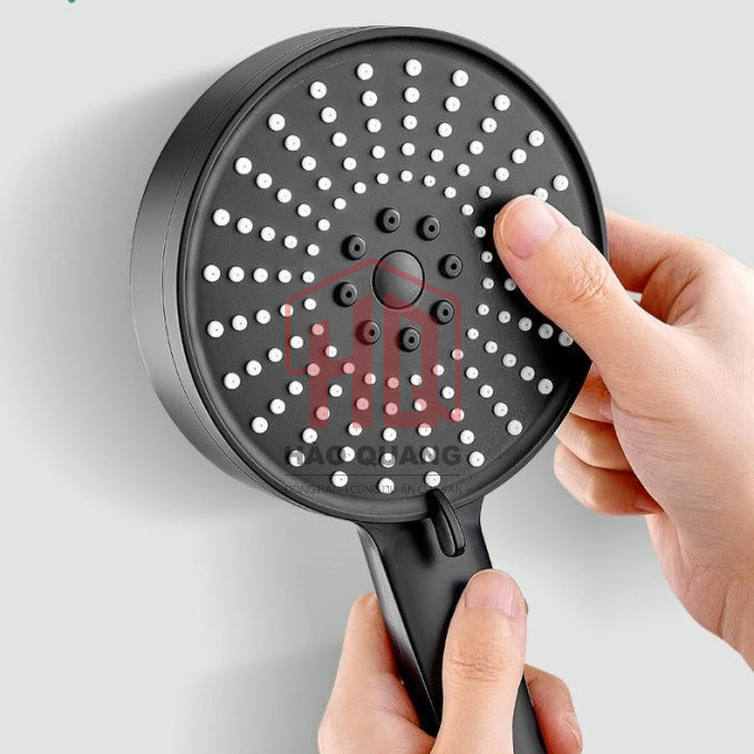 Vòi Sen Tắm Tăng Áp 5 Chế Độ | Đầu Sen Cỡ Lớn 12cm – Áp Lực Mạnh, Phun Siêu Mịn (VS2)