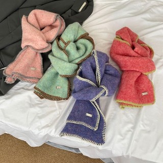 Khăn choàng Cashmere mùa đông ROLY, Khăn quàng cổ dài ấm áp mùa đông dày, Khăn choàng quấn hoang dã mềm mại chống gió giữ ấm cổ mùa thu đông