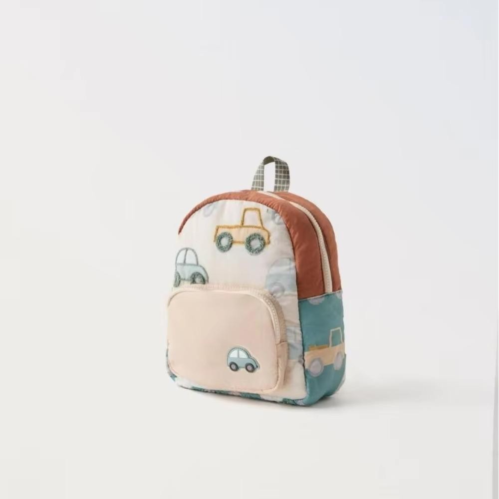 TPKSF98 Học Sinh Schoolbag, Ba Lô Đi Học Trẻ Em Thêu Xe Hoạt Hình Đa Năng, Bé Trai Và Bé Gái Mẫu Giáo Ba Lô Nhẹ Túi Sách