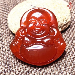 Jadeite Đỏ Mã Não Chalcedony Mặt Dây Chuyền Quan Âm Phật Trung Quốc Ngọc Ngọc Tặng Mặt Dây Chuyền Trang Sức