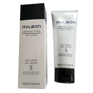 Sáp tạo kiểu và tạo cảm giác ướt tóc Milbon Wet Shine Gel Cream 5 150g [ TN ]