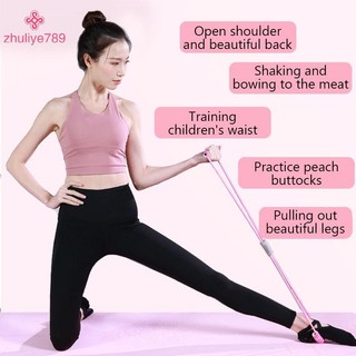 < zhuliye789 > Dây kháng lực có bọt thể thao tại nhà Phụ kiện tập thể dục Yoga Dây kéo cao su Thiết bị tập thể dục và tập thể dục dành cho nữ