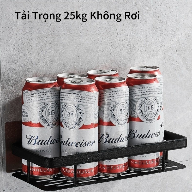 Kệ nhà tắm dán tường để đồ đa năng,Kệ góc tường nhà tắm nhôm hàng không,Kệ phòng tắm treo tường,chất liệu nhôm cao cấp