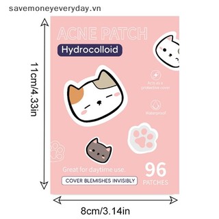 [savemoneyeveryday] 96 Miếng dán miếng dán Hỗ trợ giảm mụn Paw Acne Pimple Patch Treatment Pimple Remover Tool Blemish Spot Facial Mask SkinCare Hidden Pimple [vn]