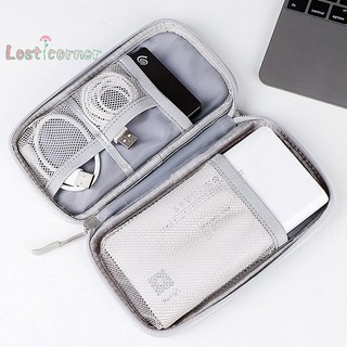 Lostcorner Điện Tử Kỹ Thuật Số USB Ốp Lưng Di Động Cáp Du Lịch Túi Bảo Quản Túi Phụ Kiện Túi Bảo Quản Cho Dây Sạc Điện Ổ Cứng Mới