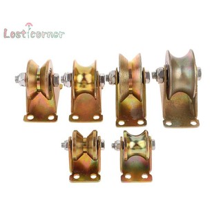 Lostcorner V / U Rãnh Bánh Xe 1.2 / 2 / 2.5 "Bánh Xe Trượt Cổng Bánh Xe Chịu Lực Con Lăn Cứng Cho Cán Cổng Mới