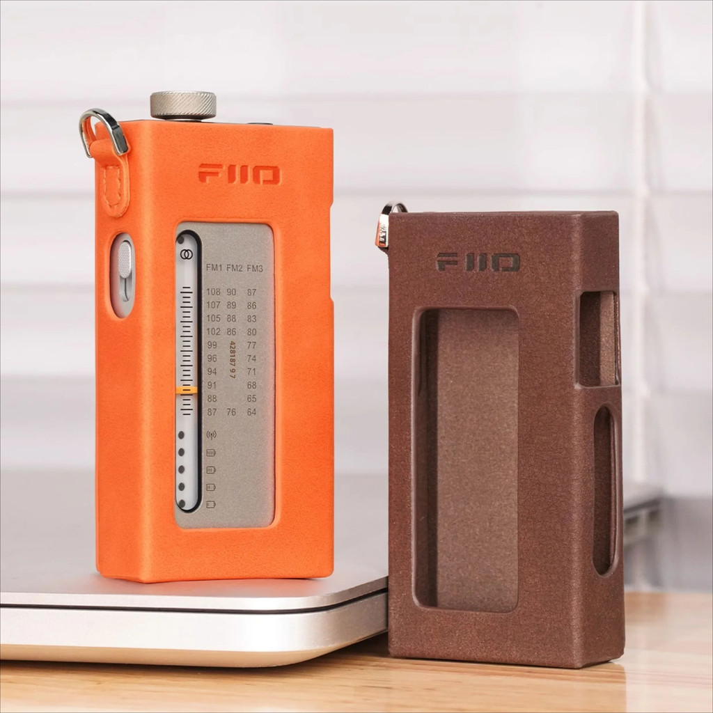 Fiio SK-RR11 Vỏ bảo vệ da vô tuyến Vỏ da PU chống trượt có dây treo Dây tay Tùy chỉnh Phụ kiện FiO RR11