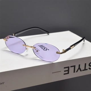 Kính Mát Hàn Quốc Mới Hình Bầu Dục Nhỏ Vintage Thời Trang Sắc Thái Dành Cho Nữ UV400 Hợp Thời Trang Nhiều Màu Kính Mắt Cho Nữ