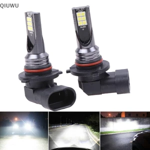 Qiuwu 2 Chiếc 9005 9006 LED Hi-Low Beam Đèn Pha 100W 19000LM Đèn Sương Mù 6000K Trắng.