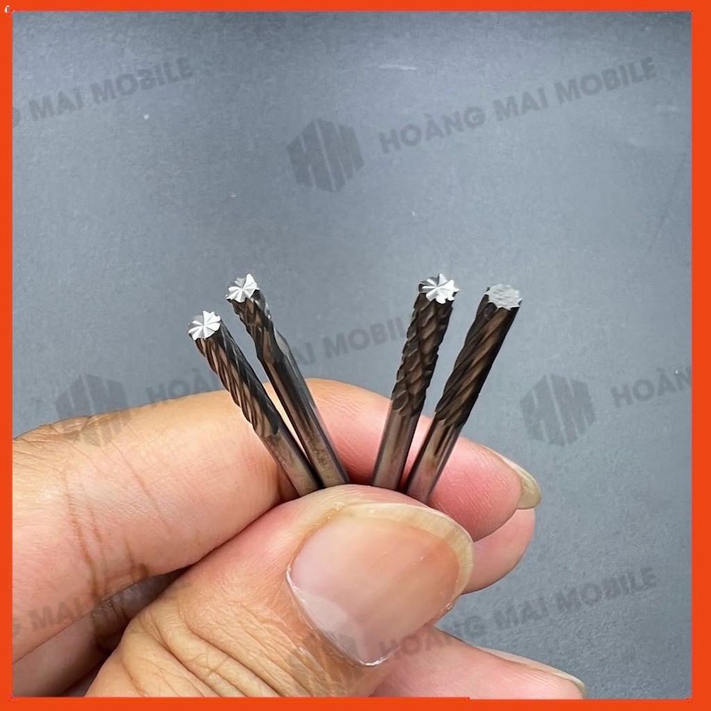 Mũi mài ic màn, viền camera điện thoại dùng với máy mài cầm tay trục 3.0mm