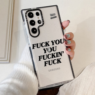 GLITTER Ngón Giữa Mèo Mềm Phone Case Dành Cho Samsung Galaxy Samsung Galaxy Samsung S26 25 24 23 22 UItra S25 24 23 Plus Vỏ Bảo Vệ Chống Sốc