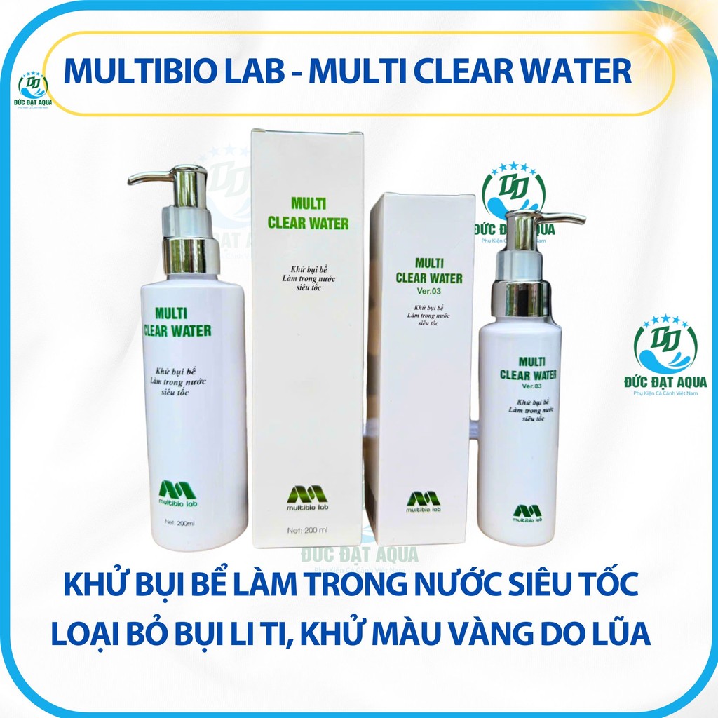 làm Trong nước siêu tốc - khử bụi bể, thuỷ sinh chỉ trong 30-60 phút - Multi Clear Water-Ver.03