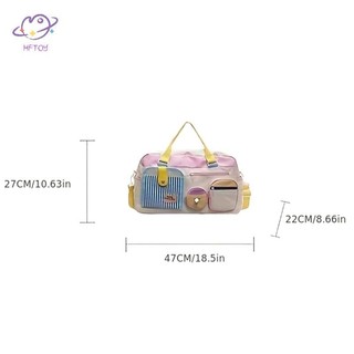 Túi du lịch thông thường HFTOY Dopamine dành cho nữ, Túi tập thể dục nhẹ Yoga Swim Fitness Duffel, Chuyến đi công tác ngắn, Túi xách lớn ~