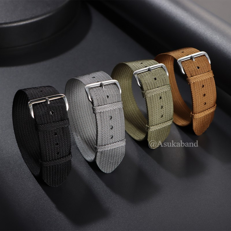 Nylon NATO Dây Đeo Đồng Hồ 20 Mm 22 Mm ZULU Nylon Dây Đồng Hồ Mỏng Thoáng Khí Đơn Một Vòng Vòng Tay Đơn Giản Vòng Tay Cho Seiko 5 Diver Lặn Nam Nữ Thể Thao