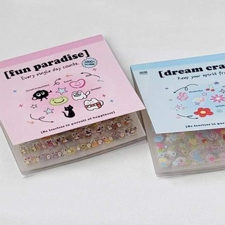 [COD] FURNICLICK 24 Cái / bộ Nhãn dán cốc, Nhãn dán móng tay tự dính đa chức năng, Nhãn dán hoạt hình dập nổi mềm thời trang No-Repeat để trang trí móng tay nghệ thuật
