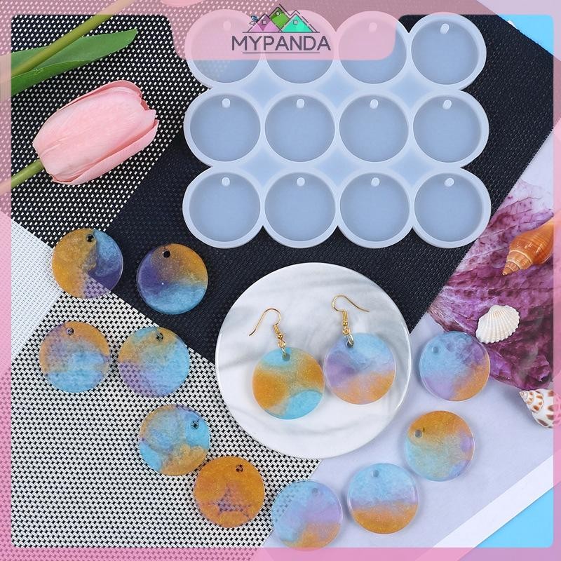 MYPANDA Khuôn Nhựa Silicone 8/12 Chiếc Cho Trang Sức DIY, Ép Epoxy, Tạo Móc Khóa Handmade
