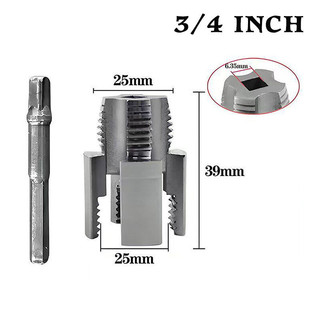 Công Cụ Cắt Ren Ống PVC - Máy Khoan Điện, 1/2'' & 3/4'', Ren Nội Ngoài