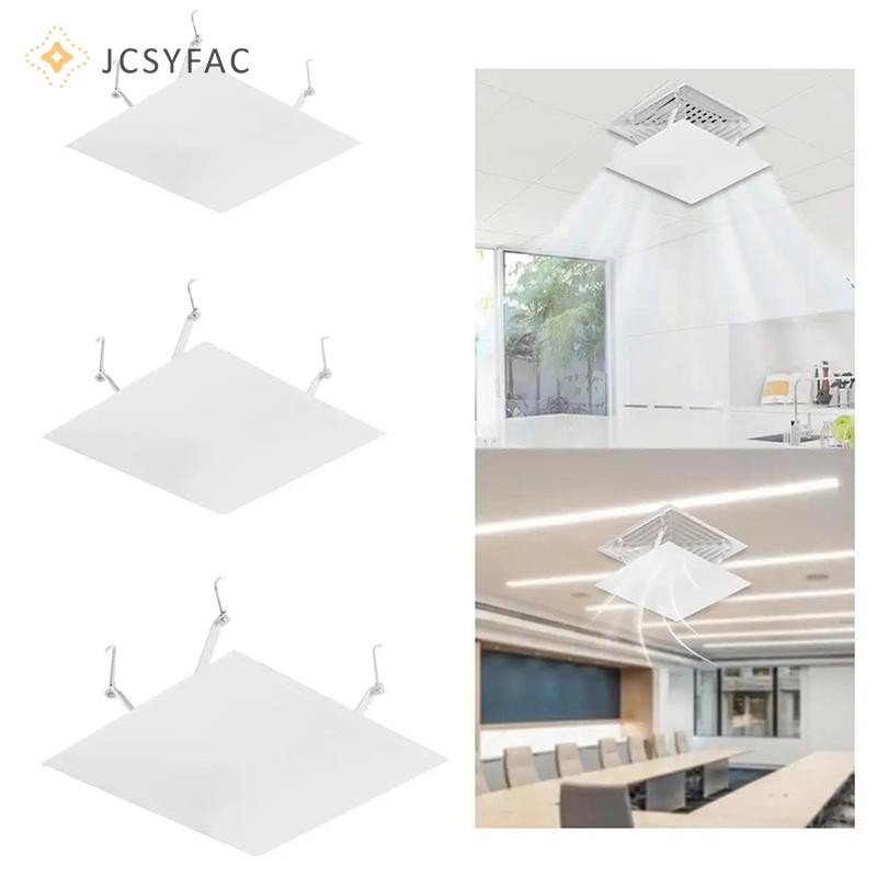 Jcsyfac Trần Vuông Kính Chắn Gió Điều Hòa Không Khí Trung Tâm, Kính Chắn Gió Cửa Thoát Chống Thẳng, Móc Ổ Cắm Kính Chắn Gió Mới