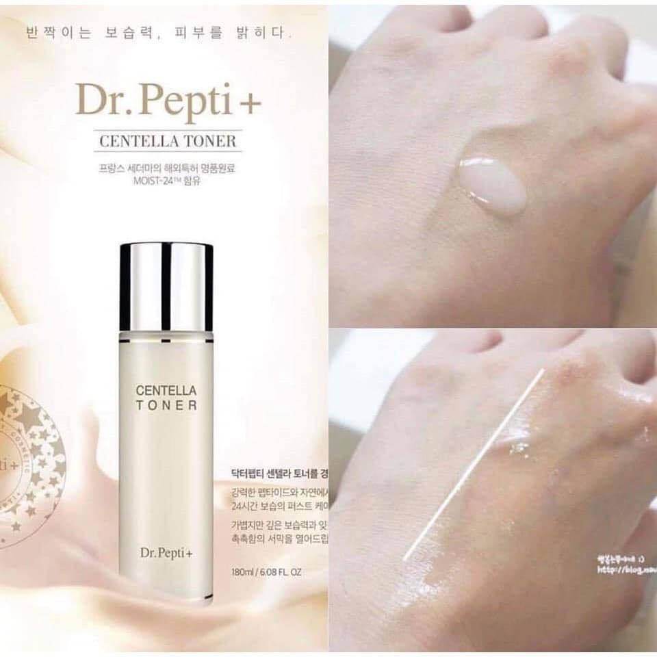 Ảnh Nước hoa hồng dưỡng da Căng Bóng Dr. Pepti + Centella Toner  EX 180ml 3