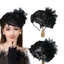 Mũ đội đầu nữ thời trang GODD Mũ Fascinator có thiết kế hoa lông vũ