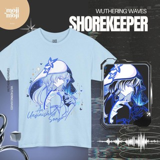 Áo cosplay Wuthering Waves The Shorekeeper, chất liệu fullgraphic, tay ngắn cho mùa hè
