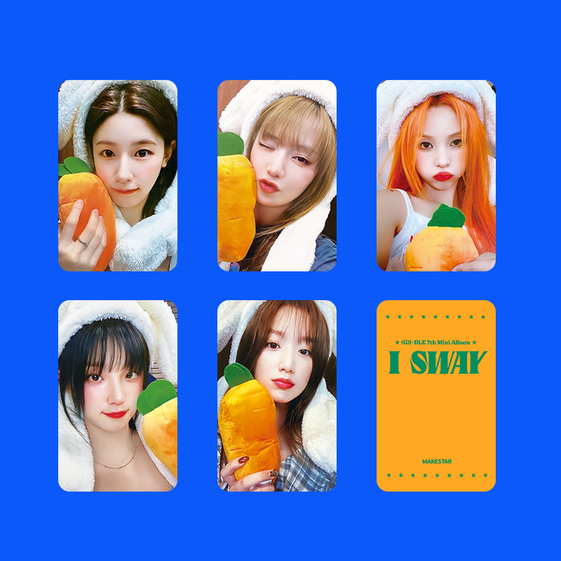 5 Cái / bộ GIDLE I SWAY Lomo Card MAKESTAR LINE FRIENDS KBS Photocards (G) I-DLE YUQI MINNIE SHUA MIYEON SOLO Ảnh Bưu Thiếp Kpop YM